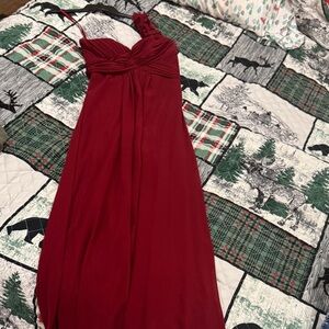 Ever Pretty One Shoulder Red Dress